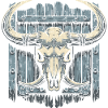 Bison-Schädel