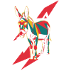 Geometric Farm Animals Graphic - Donkey
