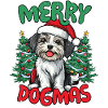 Merry Dogmas Chiens drôles Noël