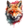 Ein farbiger Fuchs