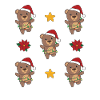 Bear Christmas Winter Animals Bears