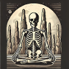 Skeleton in Solitude Illustration