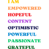 Positive Affirmationen – Regenbogenfarben
