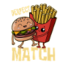 Burgers & Fries - Fast Food - Perfect Match