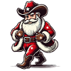 Cowboy Santa Claus Adventurous Festive
