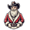 Cowboy Père Noël Flair western