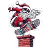 Christmas Santa Skater Style