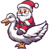 Gans Weihnachtsmann