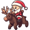 Moose Santa Claus
