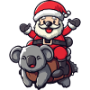 Koala Santa Claus