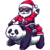 Panda Santa Claus