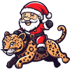 Père Noël léopard