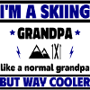 Papi skieur cool