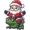 Grenouille Père Noël