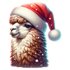 Llama Snowballs Christmas