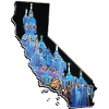 Mappa di Disneyland California in California