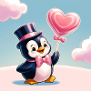 Pinguin mit Herz