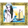 Maritime Sailor Girl Sailing