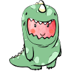 Halloweeen T-Shirt Dino - Strawberry Disguised