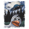 Cool funny penguin