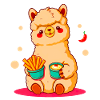 🥔💖 Crunchy Alpaca Cutie! 🌈✨