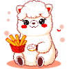 🥔💖 Snack-Time Alpaca Joy! 🌈✨