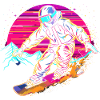 Snowboarder Vaporwave