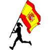 Flag Spain Woman Running