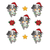Australian Shepherd Christmas Winter Animals