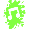 Musiknote Klecks