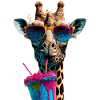 Giraffe beim Eis