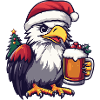 Eagle Christmas Beer Funny