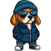 Beagle Dog Winter