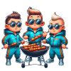 Coole Grill Freunde