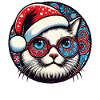 Cat, Christmas, Hat