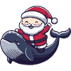 Whale Santa Claus