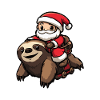 Sloth Santa Claus