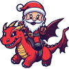 Dragon Santa Claus
