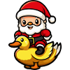 Duck Santa Claus