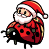 Ladybug Santa Claus