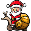 Snail Santa Claus
