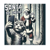 Cats Selfie Santa Selfie Christmas