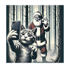 Chats Selfie Père Noël