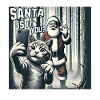 Chats Selfie Père Noël