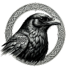 Raven with Celtic Knot 02