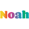First name Noah Rainbow Gift