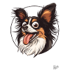 Cute and Funny Little Papillon