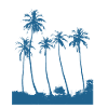 Silhouette Palm Trees Summer Vacation