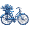 Bicycle with flower basket