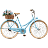Bicycle with flower basket